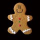 Gingerbread Man Color Glass
